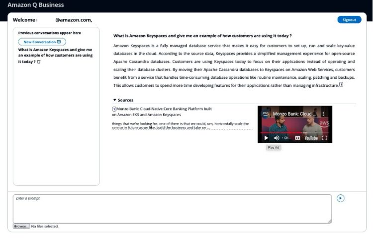Improve your media search expertise utilizing Amazon Q Enterprise and Amazon Transcribe