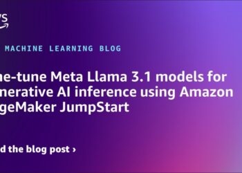 Advantageous-tune Meta Llama 3.1 fashions for generative AI inference utilizing Amazon SageMaker JumpStart