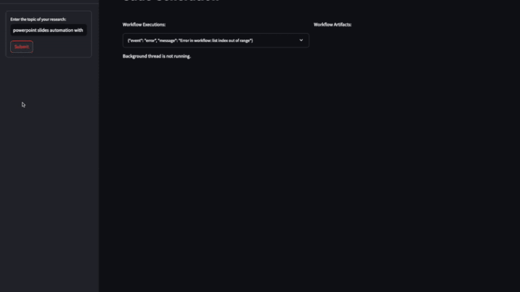 Constructing an Interactive UI for Llamaindex Workflows | by Lingzhen Chen | Sep, 2024