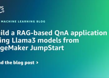 Construct a RAG-based QnA utility utilizing Llama3 fashions from SageMaker JumpStart