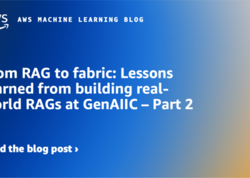 From RAG to cloth: Classes discovered from constructing real-world RAGs at GenAIIC – Half 2