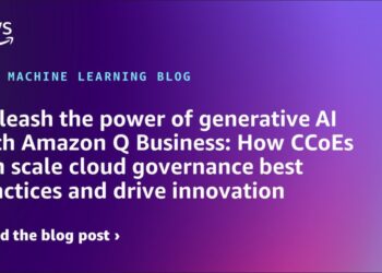 Unleash the ability of generative AI with Amazon Q Enterprise: How CCoEs can scale cloud governance finest practices and drive innovation