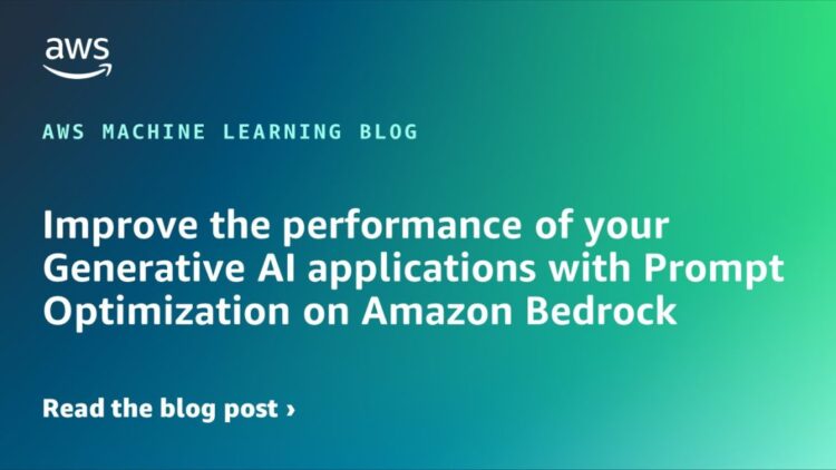 Enhance the efficiency of your Generative AI purposes with Immediate Optimization on Amazon Bedrock