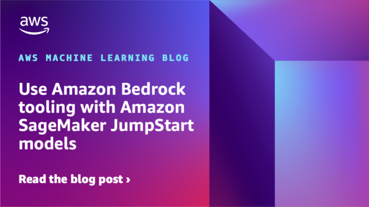 Use Amazon Bedrock tooling with Amazon SageMaker JumpStart fashions