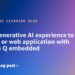 Add a generative AI expertise to your web site or internet software with Amazon Q embedded