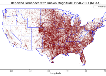 Analyze Twister Information with Python and GeoPandas | by Lee Vaughan | Jan, 2025