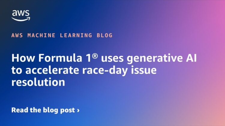 How Method 1® makes use of generative AI to speed up race-day concern decision