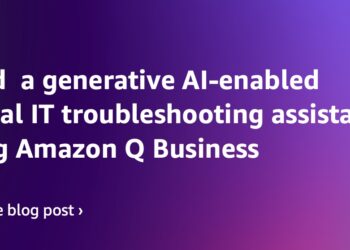 Construct a generative AI enabled digital IT troubleshooting assistant utilizing Amazon Q Enterprise