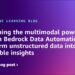Unleashing the multimodal energy of Amazon Bedrock Information Automation to remodel unstructured information into actionable insights