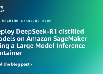 Deploy DeepSeek-R1 distilled fashions on Amazon SageMaker utilizing a Massive Mannequin Inference container