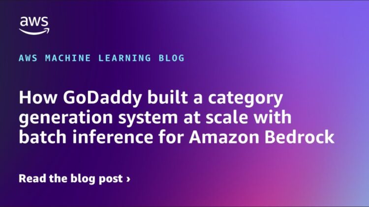 How GoDaddy constructed a class era system at scale with batch inference for Amazon Bedrock