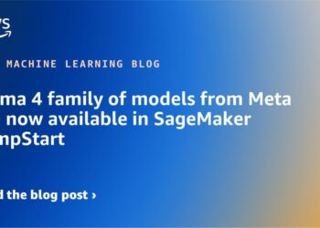 Llama 4 household of fashions from Meta are actually obtainable in SageMaker JumpStart