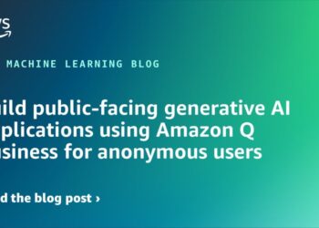 Construct public-facing generative AI functions utilizing Amazon Q Enterprise for nameless customers