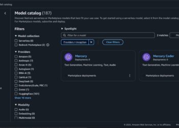 Mercury basis fashions from Inception Labs are actually out there in Amazon Bedrock Market and Amazon SageMaker JumpStart