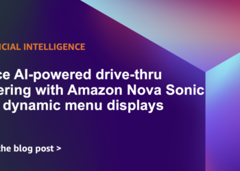 Voice AI-powered drive-thru ordering with Amazon Nova Sonic and dynamic menu shows