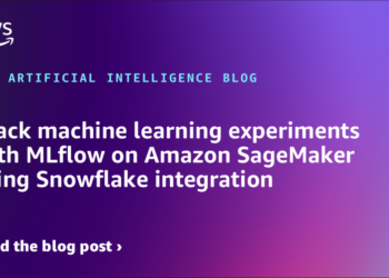 Observe machine studying experiments with MLflow on Amazon SageMaker utilizing Snowflake integration