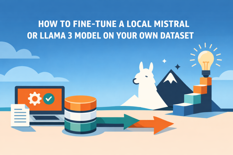 Methods to Positive-Tune a Native Mistral or Llama 3 Mannequin on Your Personal Dataset