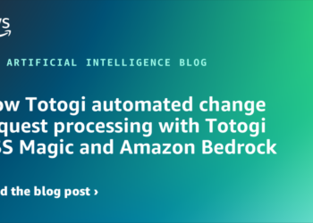 How Totogi automated change request processing with Totogi BSS Magic and Amazon Bedrock