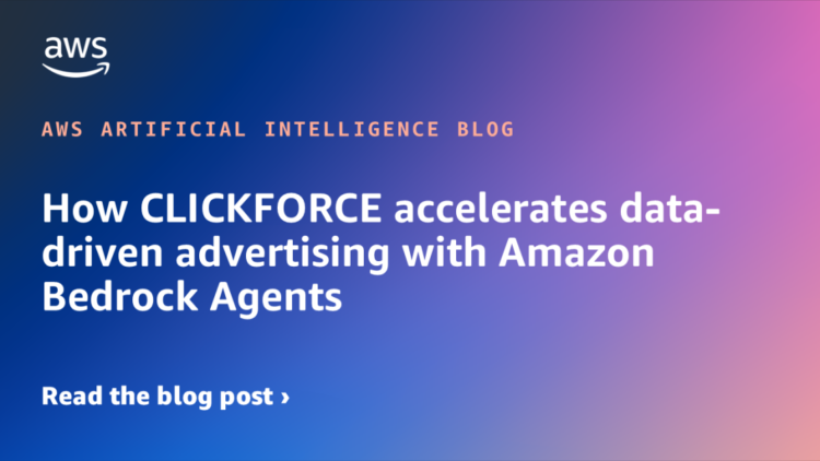 How CLICKFORCE accelerates data-driven promoting with Amazon Bedrock Brokers