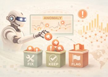 Constructing an AI Agent to Detect and Deal with Anomalies in Time-Collection Knowledge