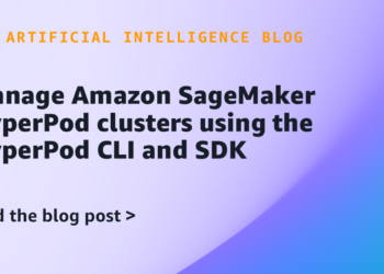 Handle Amazon SageMaker HyperPod clusters utilizing the HyperPod CLI and SDK