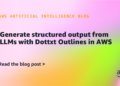 Generate structured output from LLMs with Dottxt Outlines in AWS