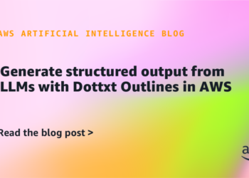 Generate structured output from LLMs with Dottxt Outlines in AWS