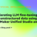 Accelerating LLM fine-tuning with unstructured information utilizing SageMaker Unified Studio and S3