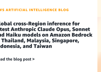 International cross-Area inference for up to date Anthropic Claude Opus, Sonnet and Haiku fashions on Amazon Bedrock in Thailand, Malaysia, Singapore, Indonesia, and Taiwan