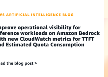 Enhance operational visibility for inference workloads on Amazon Bedrock with new CloudWatch metrics for TTFT and Estimated Quota Consumption