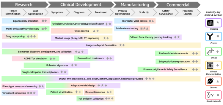Making use of multimodal organic basis fashions throughout therapeutics and affected person care