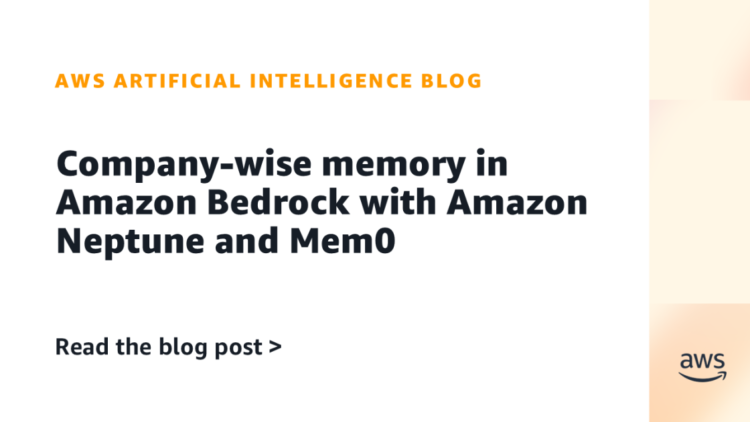 Firm-wise reminiscence in Amazon Bedrock with Amazon Neptune and Mem0