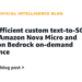 Value-efficient customized text-to-SQL utilizing Amazon Nova Micro and Amazon Bedrock on-demand inference
