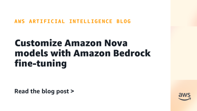 Customise Amazon Nova fashions with Amazon Bedrock fine-tuning