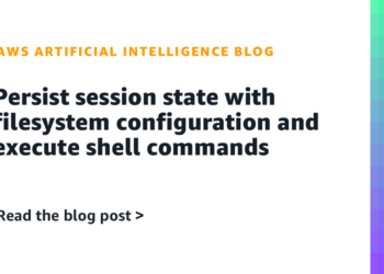 Persist session state with filesystem configuration and execute shell instructions