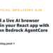 Embed a dwell AI browser agent in your React app with Amazon Bedrock AgentCore
