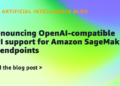 Saying OpenAI-compatible API assist for Amazon SageMaker AI endpoints