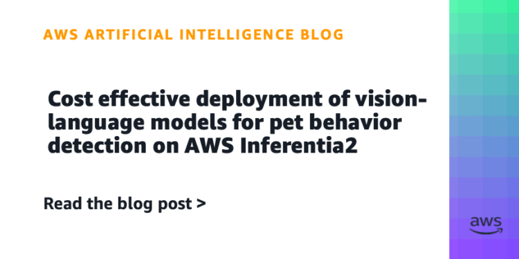 Price efficient deployment of vision-language fashions for pet conduct detection on AWS Inferentia2