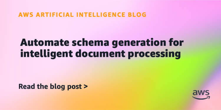 Automate schema technology for clever doc processing