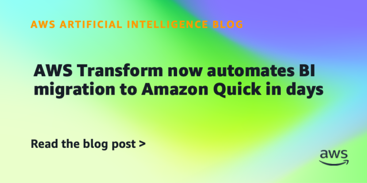 AWS Remodel now automates BI migration to Amazon Fast in days