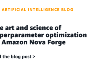 The artwork and science of hyperparameter optimization on Amazon Nova Forge