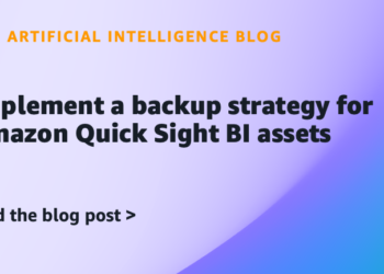 Implement a backup technique for Amazon Fast Sight BI belongings