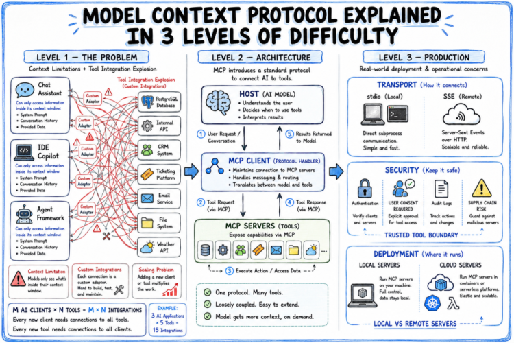 Mannequin Context Protocol Defined in 3 Ranges of Problem