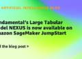 Elementary’s Massive Tabular Mannequin NEXUS is now out there on Amazon SageMaker JumpStart