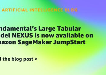 Elementary’s Massive Tabular Mannequin NEXUS is now out there on Amazon SageMaker JumpStart