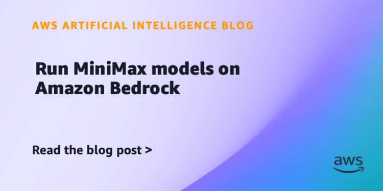Run MiniMax fashions on Amazon Bedrock