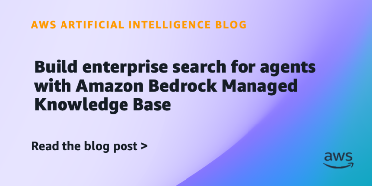 Construct enterprise seek for brokers with Amazon Bedrock Managed Information Base