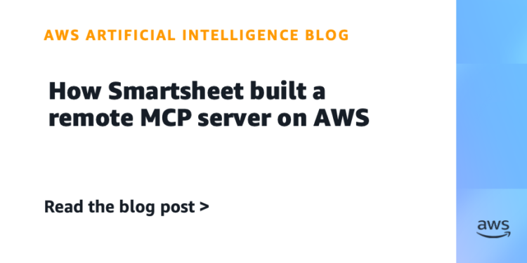 How Smartsheet constructed a distant MCP server on AWS