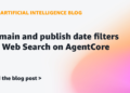 Area and publish date filters for Net Search on AgentCore