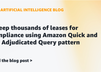 Sweep 1000’s of leases for compliance utilizing Amazon Fast and the Adjudicated Question sample
